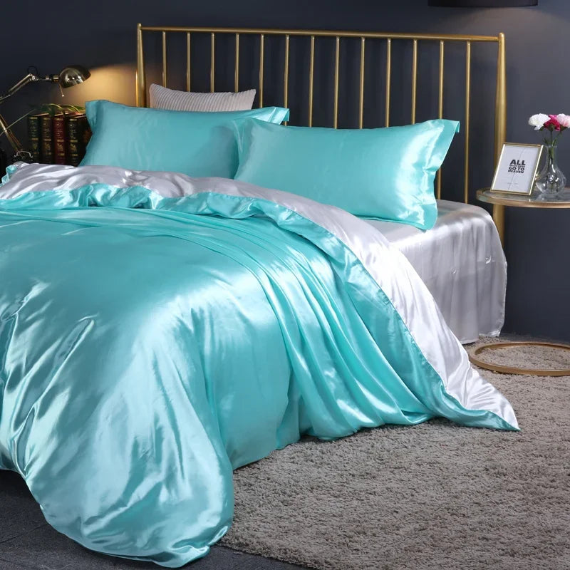 Bedding Set – 100% Silk – Solid Color – King/Queen/Twin Size 19