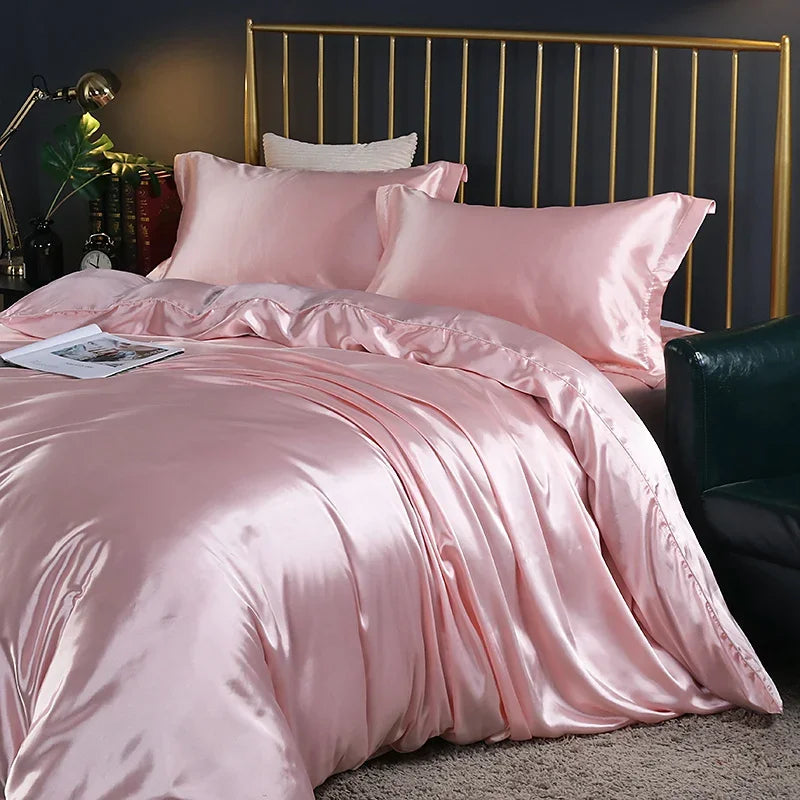 Bedding Set – 100% Silk – Solid Color – King/Queen/Twin Size 21