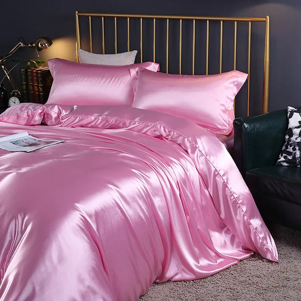 Bedding Set – 100% Silk – Solid Color – King/Queen/Twin Size 25