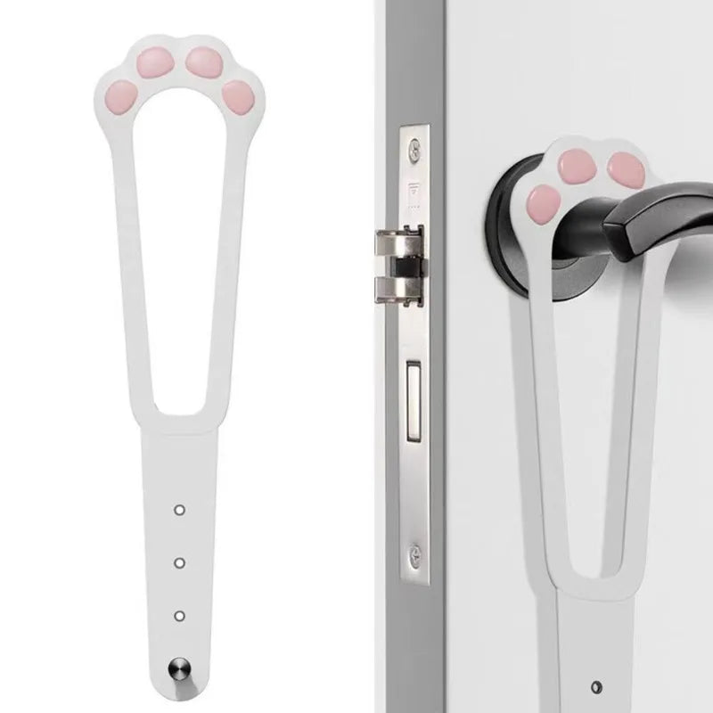 Cat Door Holder Latch – Adjustable Elastic – Black – Custom Fit – Pet Gate 5