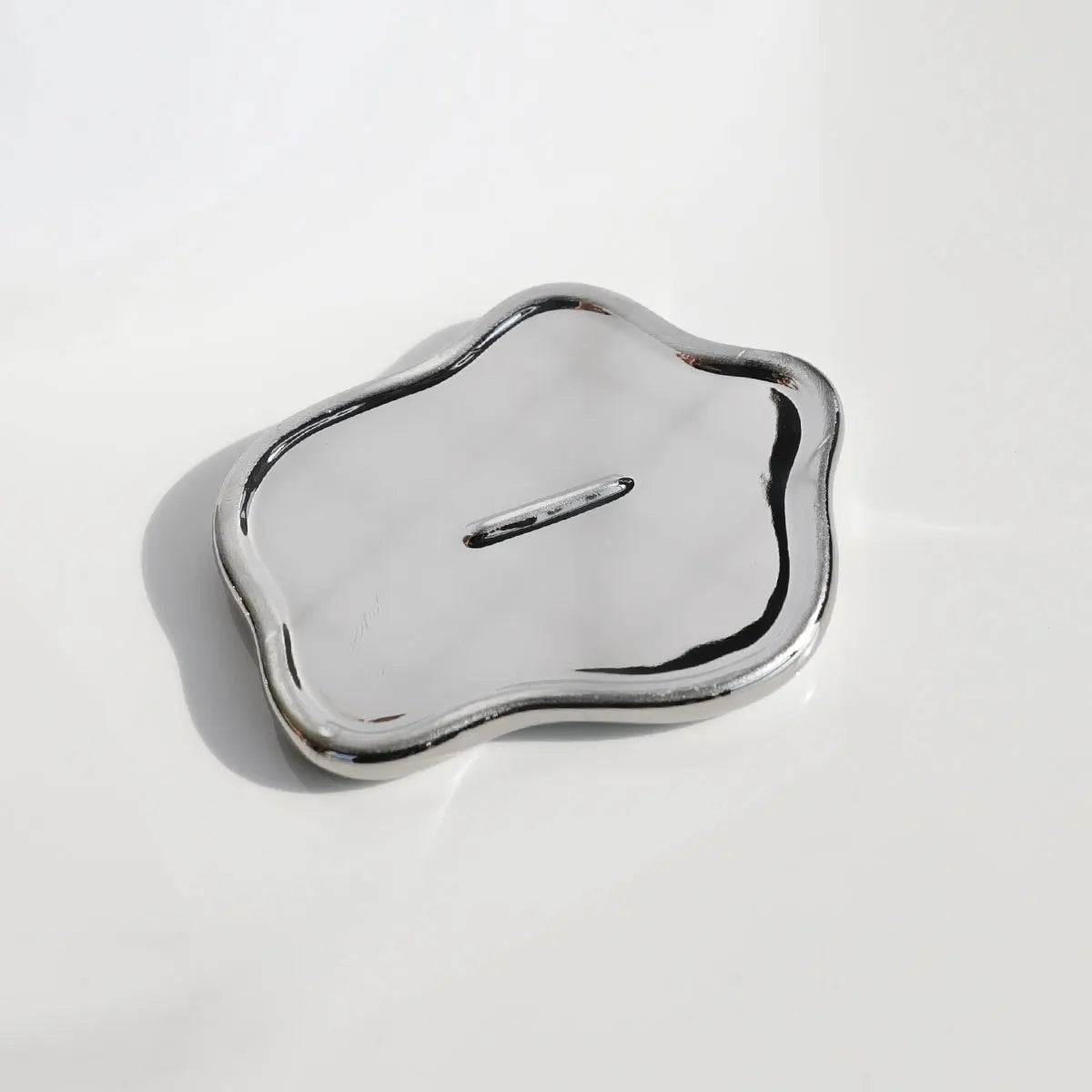 Ceramic Jewelry Tray Organizer – White – Modern – 8 in (Single Piece) 1