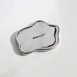 Ceramic Jewelry Tray Organizer – White – Modern – 8 in (Single Piece) 1
