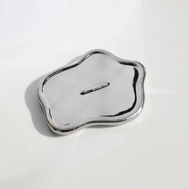 Ceramic Jewelry Tray Organizer – White – Modern – 8 in (Single Piece) 1