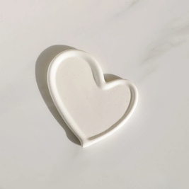 Ceramic Jewelry Tray Organizer – White – Modern – 8 in (Single Piece)