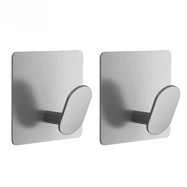 Stainless Steel Towel Hooks for Bathroom – Matte Black – Modern