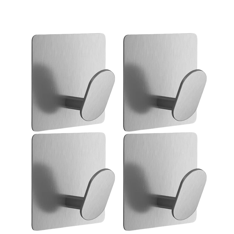 Stainless Steel Towel Hooks for Bathroom – Matte Black – Modern