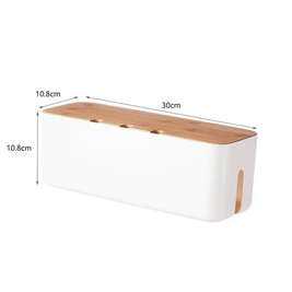 Cable management box – Elegant design – Bamboo material
