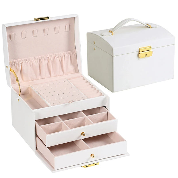 Jewelry Box Für Damen – Elegantes Design – Drei-Layer Organizer 7