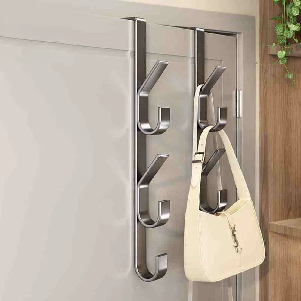 Over the Door Hook – Strong Carbon Steel – Grey – Space Saving Design 2