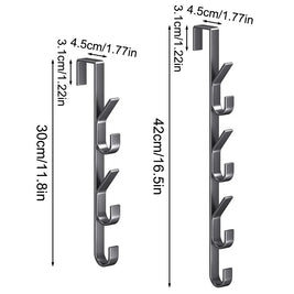 Over the Door Hook – Strong Carbon Steel – Grey – Space Saving Design 4