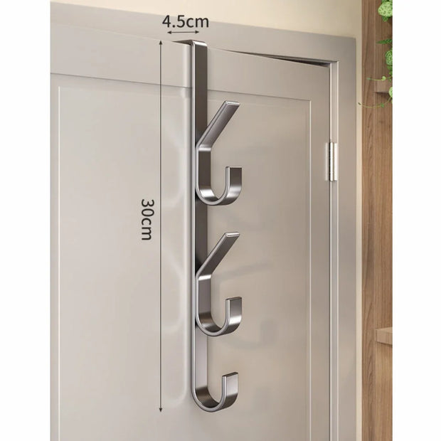 Over the Door Hook – Strong Carbon Steel – Grey – Space Saving Design 7