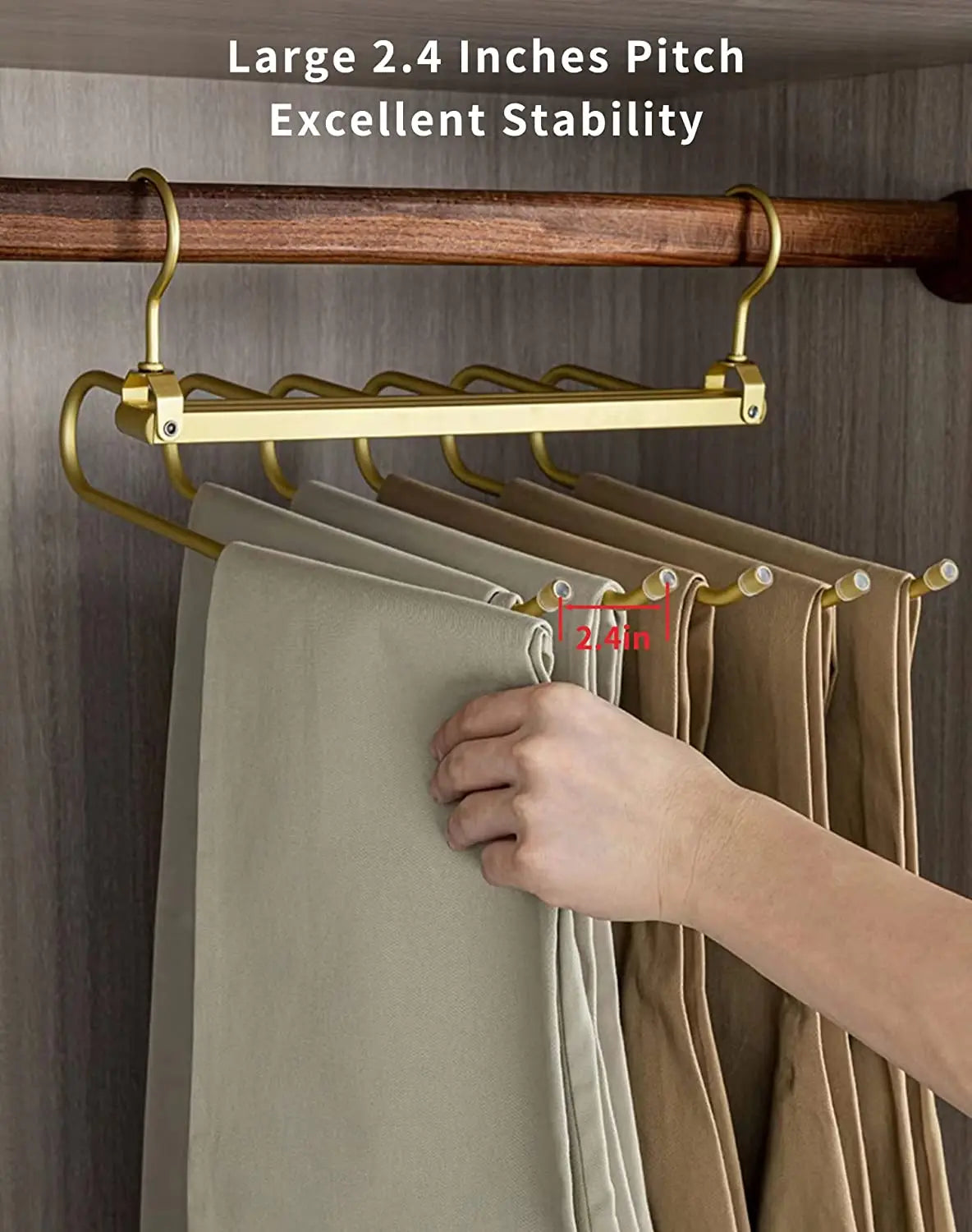 Pants Hanger – 6-Layer Organizer – Robustes Aluminium 1