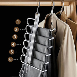Pants Hanger – 6-Layer Organizer – Robustes Aluminium 2