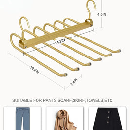 Pants Hanger – 6-Layer Organizer – Robustes Aluminium 4