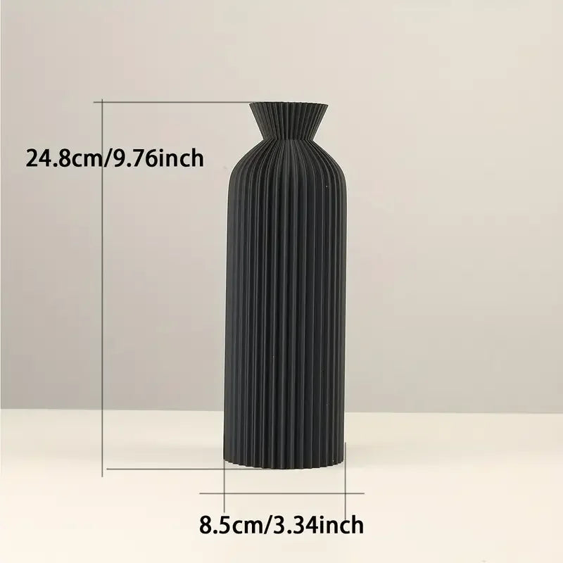 Schwarze Vase – Boho Chic – 3D-gedruckt, Modern & Elegant 4