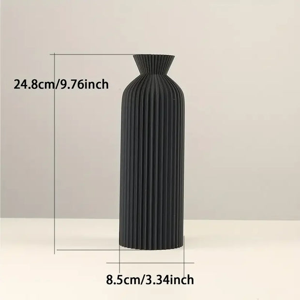Schwarze Vase – Boho Chic – 3D-gedruckt, Modern & Elegant 4