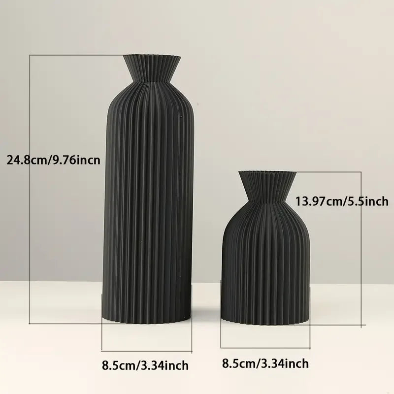 Schwarze Vase – Boho Chic – 3D-gedruckt, Modern & Elegant 5