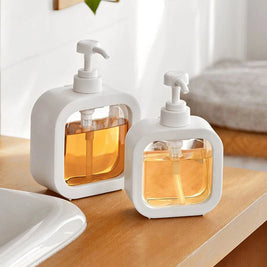 Soap Dispenser for Kitchen – Transparent Plastic – 500 ml (Set of 2) 1