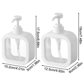 Soap Dispenser for Kitchen – Transparent Plastic – 500 ml (Set of 2) 4