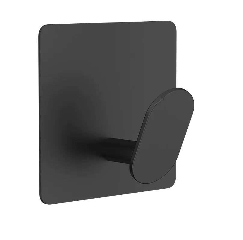 Stainless Steel Towel Hooks for Bathroom – Matte Black – Modern – 45mm x 51mm (Set of 4) 2