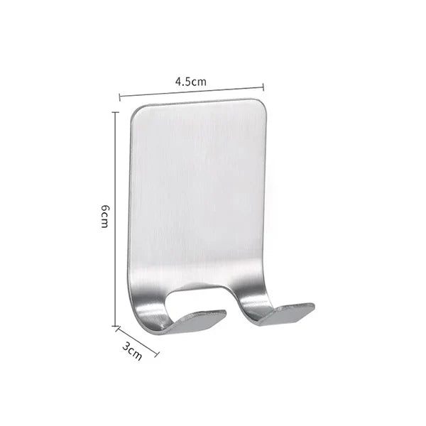 Storage Hook for Bathroom – Stainless Steel Black – No Drill – Compact Design (1 Piece) 8