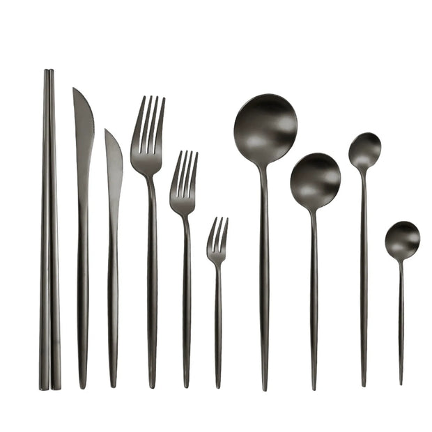 Tableware Set – 304 Stainless Steel – Western Style – 3 pcs (Knife, Fork, Spoon) 7