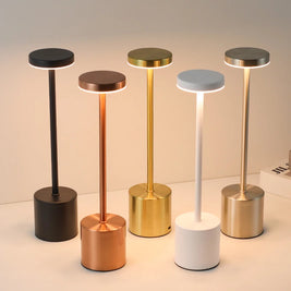 Touch Sensor LED Table Lamp – Metal Gold – Modern – 8x8x34 cm 0