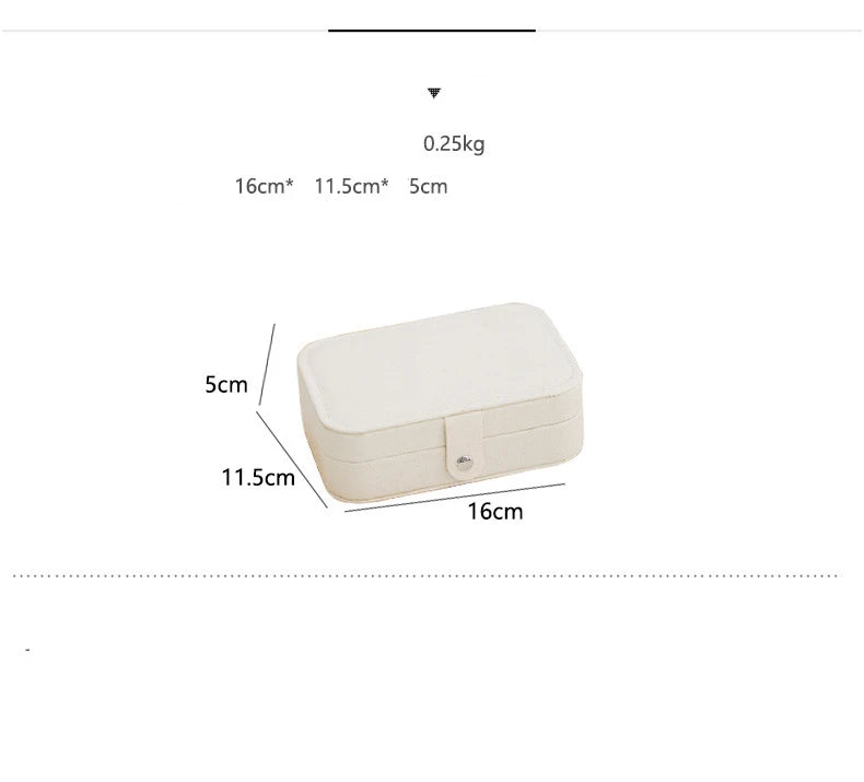 Travel Jewelry Organizer – Leather Black – Compact – 8x5 in 5