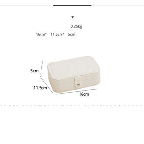 Travel Jewelry Organizer – Leather Black – Compact – 8x5 in 5