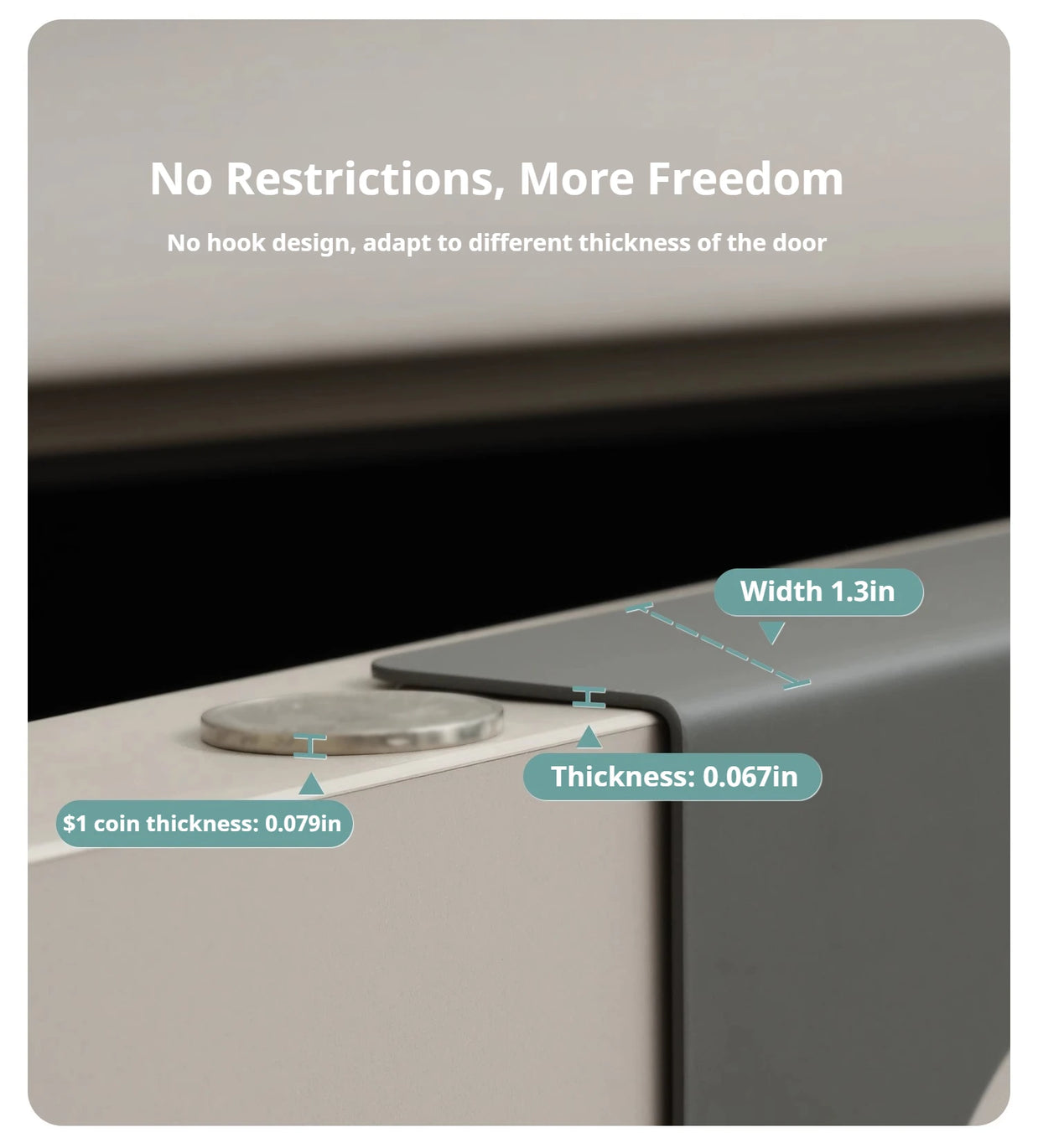 Wall-Mounted Triangular Door Hook – Durable Plastic – White – Wall-Mounted – Home/Office 3