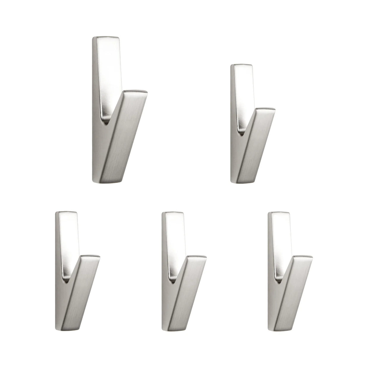 Wall Hooks for Entryway – Matte Metal – Modern – Standard Size (Set of 5) 7