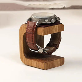 Wooden Watch Holder – Solid Wood – Minimalist – Standard Size (1 Piece) 0